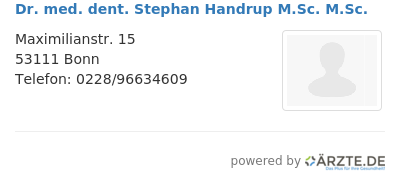 Dr med dent stephan handrup m sc m sc