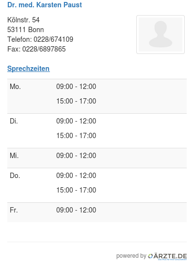Dr med karsten paust