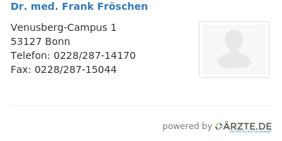 Dr med frank froeschen