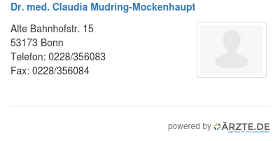 Dr med claudia mudring mockenhaupt 248824