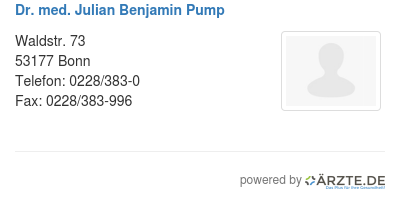 Dr med julian benjamin pump