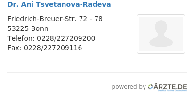 Dr ani tsvetanova radeva 657142
