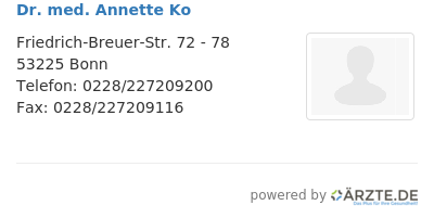 Dr med annette ko