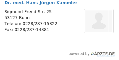 Dr med hans juergen kammler