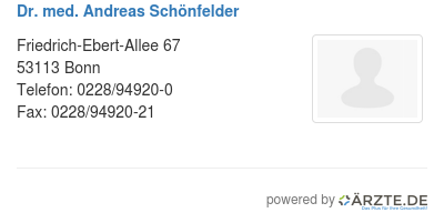 Dr med andreas schoenfelder