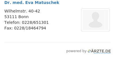 Dr med eva matuschek