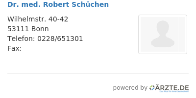 Dr med robert schuechen