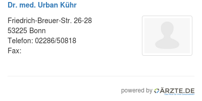 Dr med urban kuehr