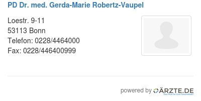 Pd dr med gerda marie robertz vaupel