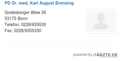 Pd dr med karl august brensing