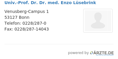 Univ prof dr dr med enzo luesebrink