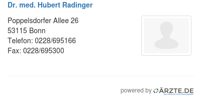 Dr med hubert radinger