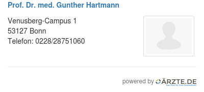 Prof dr med gunther hartmann