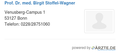 Prof dr med birgit stoffel wagner