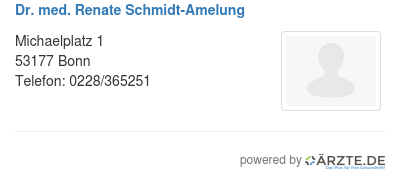 Dr med renate schmidt amelung