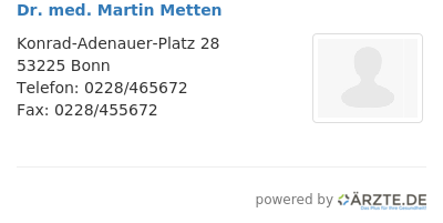 Dr med martin metten