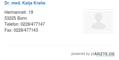 Dr med katja krahe
