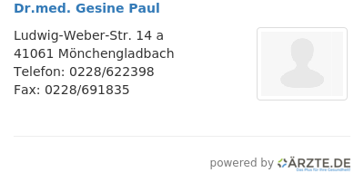Dr med gesine paul