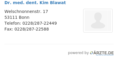 Dr med dent kim blawat