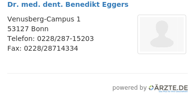 Dr med dent benedikt eggers