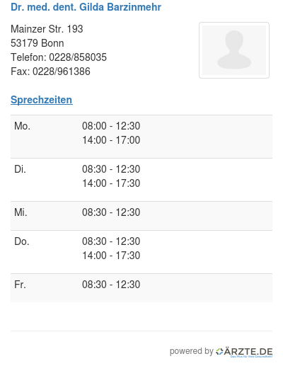 Dr med dent gilda barzinmehr