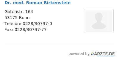 Dr med roman birkenstein