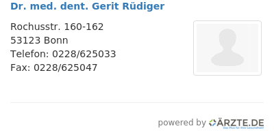Dr med dent gerit ruediger