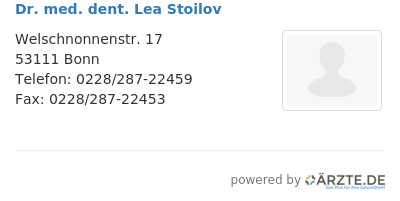 Dr med dent lea stoilov