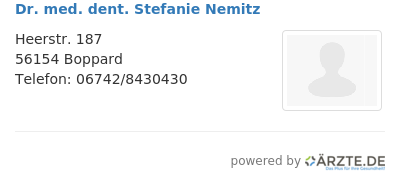 Dr med dent stefanie nemitz 574840