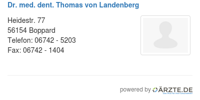 Dr thomas von landenberg