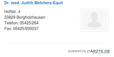 Dr med judith melchers equit
