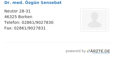 Dr med oezguen sensebat