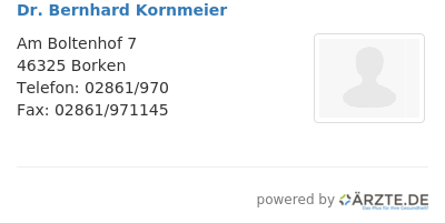 Dr bernhard kornmeier