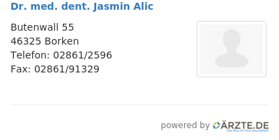 Dr med dent jasmin alic