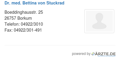 Dr med bettina von stuckrad