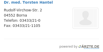 Dr med torsten hantel