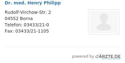Dr med henry philipp