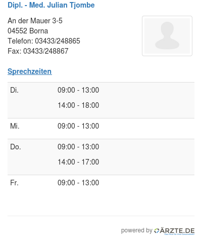 Dipl med julian tjombe