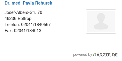 Dr med pavla rehurek 520959