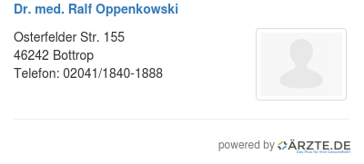Dr med ralf oppenkowski 586424