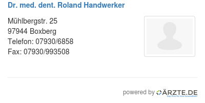 Dr med dent roland handwerker