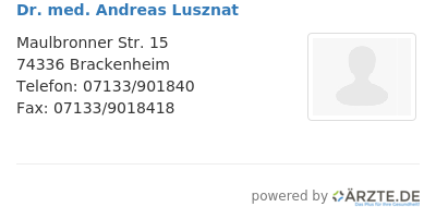 Dr med andreas lusznat