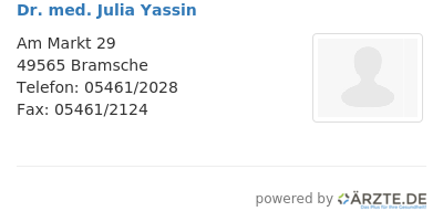Dr med julia yassin