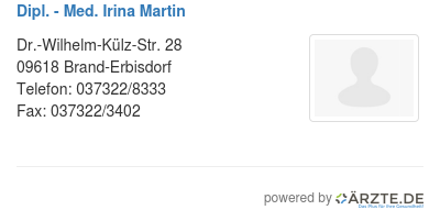Dipl med irina martin