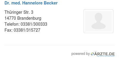 Dr med hannelore becker 253452
