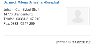 Dr med milena schaeffer kurepkat 579616