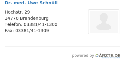 Dr med uwe schnuell