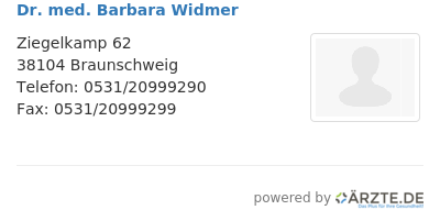 Dr med barbara widmer