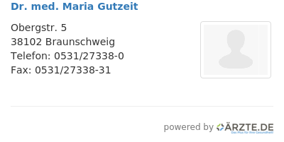 Dr med maria gutzeit