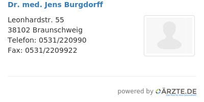 Dr med jens burgdorff